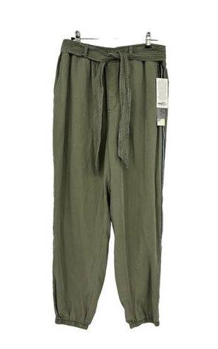 Krass&co North &  by Boundless North Pants Womens Sz Large Side Stripe Jogger Olive NWT