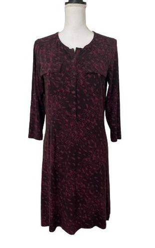 Patagonia Woman's Burgundy Organic Cotton Dress, Sz M.