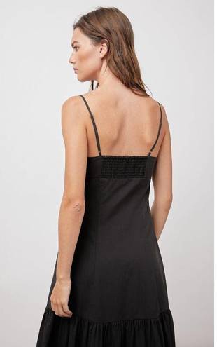 Rails  Maeve Poplin Black Sundress, Peep a Boo front, size Medium, B97, NWT, $87