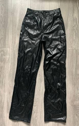 VERO MODA Leather Straight leg Pants