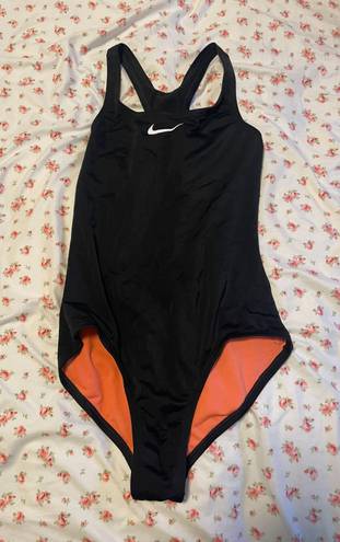 Nike Black  One Piece Swimsuit