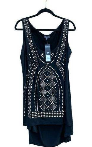 City Chic Super Stud Hi Lo Tank Top Black NWT Plus Size XXL