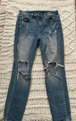 Cello Jeans High Rise Distressed Jeans