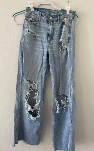 American Eagle super high rise baggy wide leg jeans