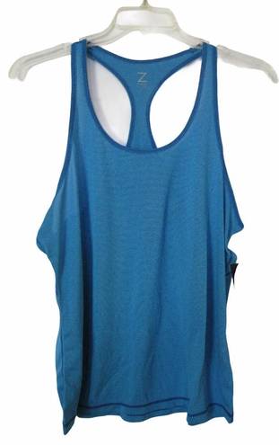 Zella Z By  Striped Work Out Tank Blue Small