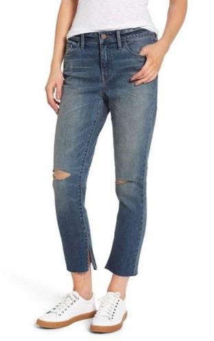 Treasure & Bond High Rise Loose & Skinny Distressed Cropped Jeans