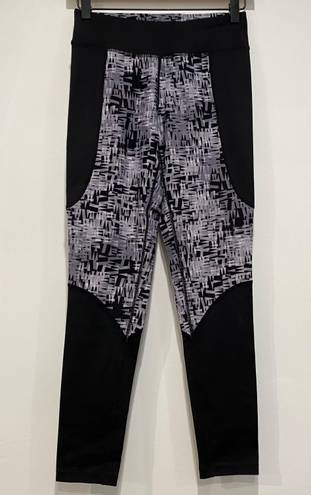 Lou & grey Black Gray Etchblock Patterned Leggings Small