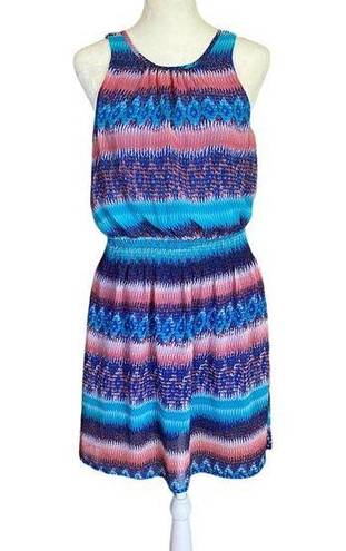 Fun & Flirt women's medium multi-colored stretchy open back tank style dress