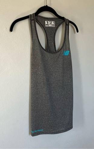 New Balance  Athletic Running Yoga Racerback Tank Top Grey Medium