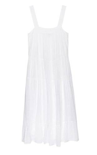 Rails NWOT  White Lightweight Flowy Square Neck Tank Midi Dress Medium