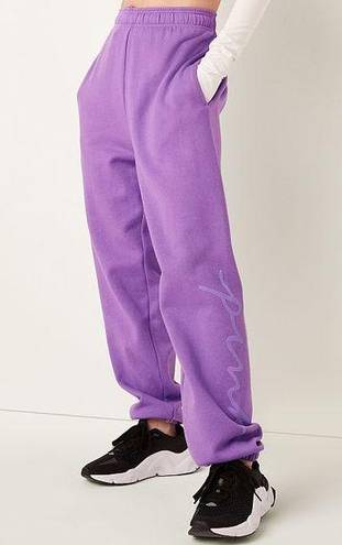 PINK - Victoria's Secret Victoria’s Secret PINK Purple Campus Sweatpants Chloe + Halle