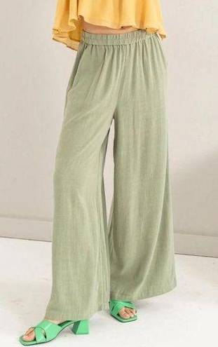 HYFVE 🎈Brand New  Women's size Large Sage green linen pants - NEW 🎈