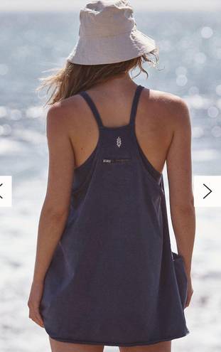 Free People Movement Hot Shot Mini Dress | Small | Blue Indigo