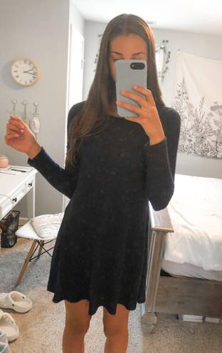 Alya Navy Blue Sweater Dress