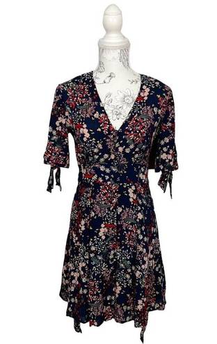 Jessica Simpson  Womens Size S Floral Brooklyn Tie Up Button Mini Dress NWT