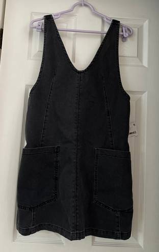 Free People We The Free High Roller Skirtall Mineral Black Denim Size Small NWT
