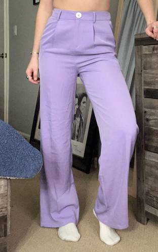 purple dress pants