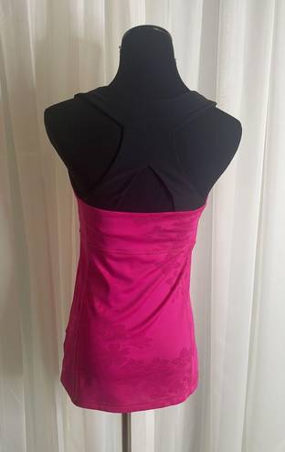 Xersion Pink & Black  Racerback Tank Top