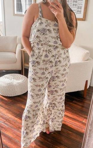 American Eagle  floral jumpsuit