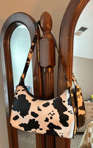 Cow purse Black