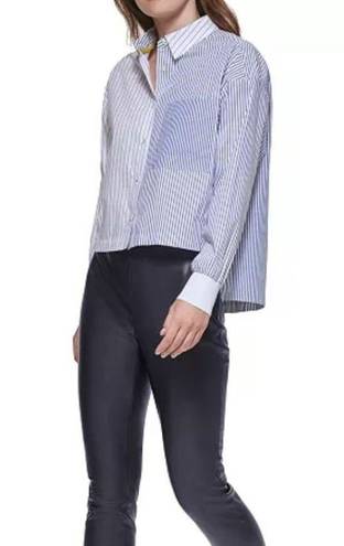 DKNY  Striped Cotton Button Down Shirt