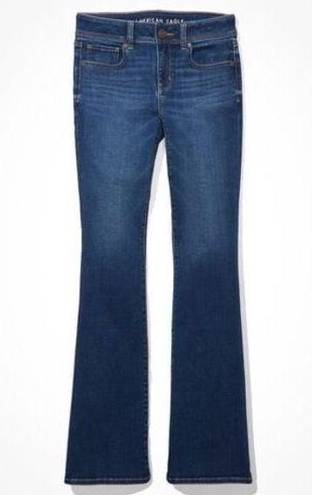 American Eagle  Outfitters Blue Ae Next Level Low-rise Kick Bootcut Jeans size 6