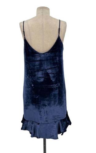 Rails  Audrina Velvet Sleeveless Slip Dress Navy Blue Size Small