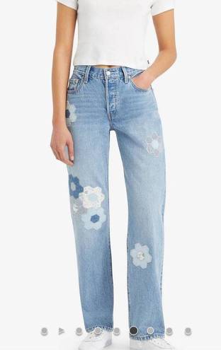 Levi’s Levis 501 90’s Floral Patch Jeans 