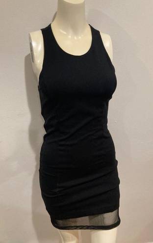 Lucy Paris  Women's Sleeveless Little Black Dress Bodycon Size Small Eu 38 Mesh