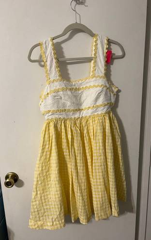 Mabel Yellow Gingham Dress