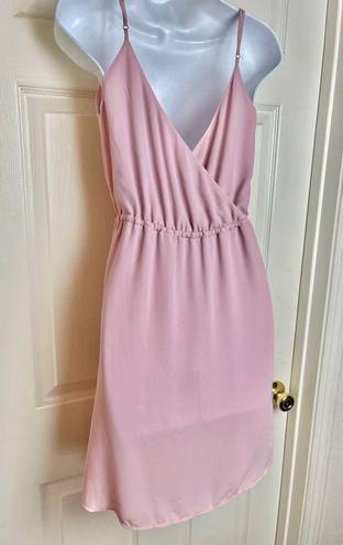 Babaton Aritzia  Casimir Pastel Pink Mini Slip Dress