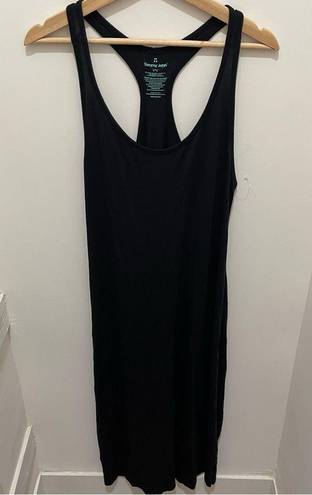 Second Skin Tommy John Women's  Black Racerback Dress Large Modal Comfort NWOT