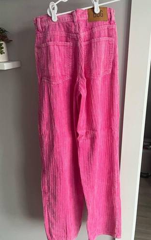 Urban Outfitters Pink Corduroy Baggy pants size 27 worn once!!