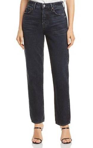 GRLFRND  The Helena High Rise Straight Leg Jeans Black Size 27 NWT