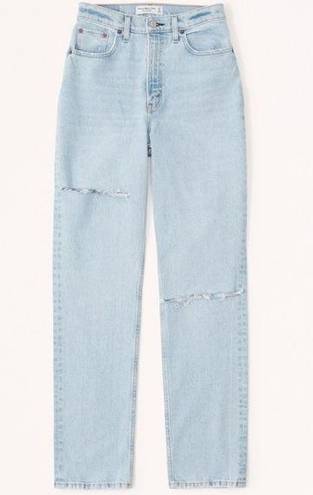 Abercrombie & Fitch Abercrombie Curve Love Ultra High Rise 90s Straight Jeans