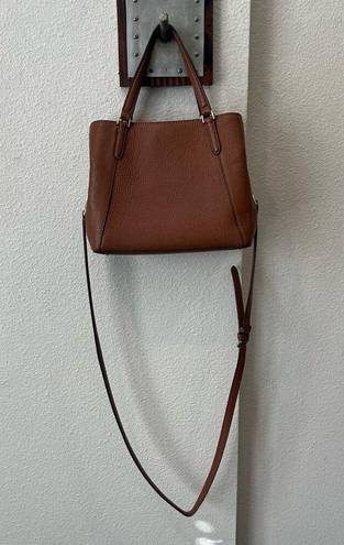 Kate Spade  Jackson Medium Crossbody Satchel Triple Compartment Brown Tan