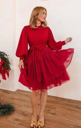 Krass&co ivy City  Short Cosette Dress Large - Red