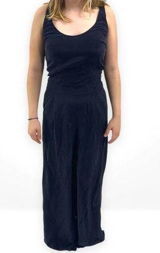 L'Agence  Black Sleeveless Scoop Neck Maxi Dress