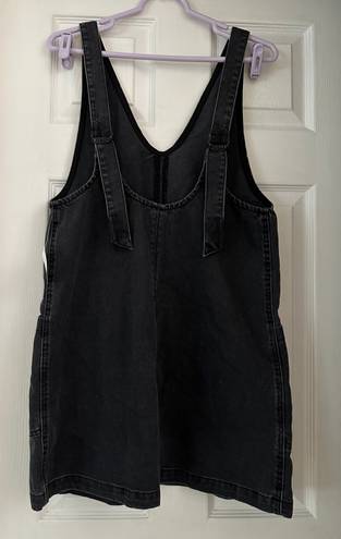 Free People We The Free High Roller Skirtall Mineral Black Denim Size Small NWT