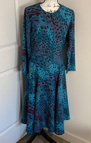 Natori  Cheetah Print Crepe Dress Size 4