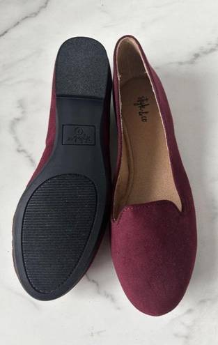 Style & Co  Burgundy Faux Suede Loafers Size 7 NEW