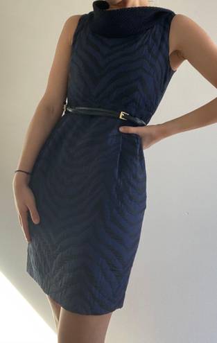 Ali Ro Blue & Black Striped  Dress Size 2