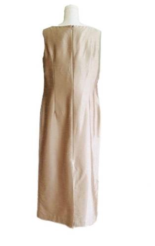 Jessica Howard  Evenings Jacket Dress Woman Tan Sequins 2 Piece Midi Size 14W