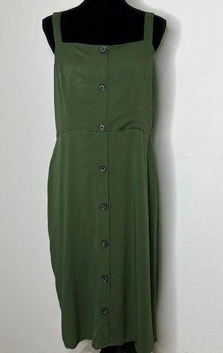 Market & Spruce  green dress size XL. Adjustable straps.