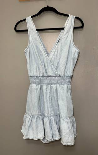 American Eagle Denim Romper With Pockets