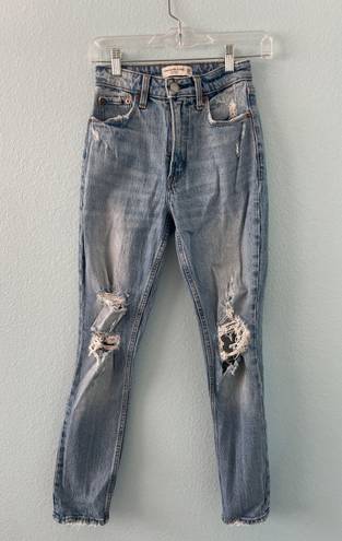 Abercrombie & Fitch Abercrombie Ripped Jeans 