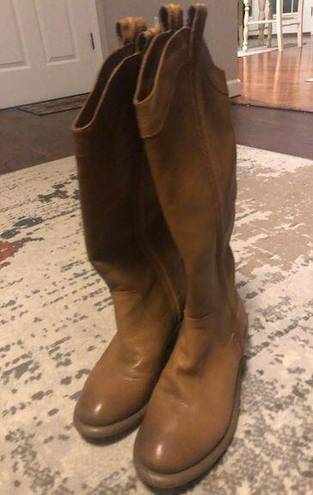 Arturo Chiang  Tall Brown Leather riding boots Women's Size 6 med