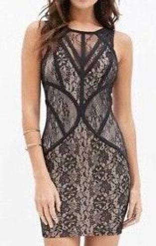 The Vintage Shop Illusion Lace Dress