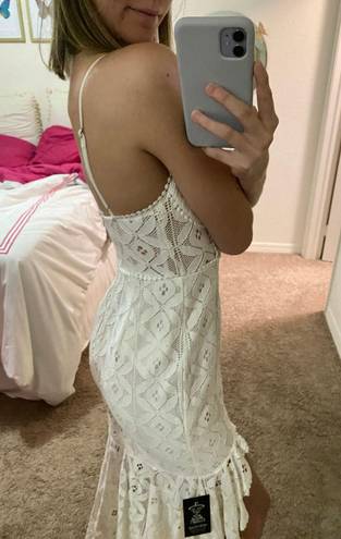 Angel Biba White Lacy Dress