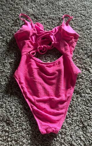 Dillard's Pink One Piece Bathing Suit 